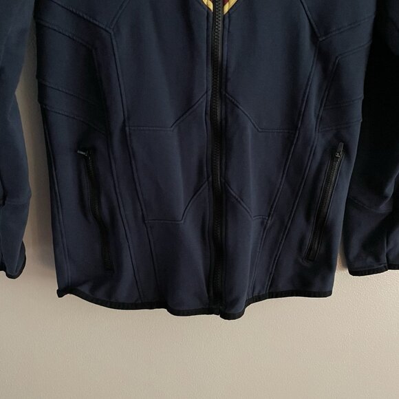 Superx Men S Navy Blue Athletic Clark Kent Superman The Kent Full Zip Hoodie - Picture 5 of 12